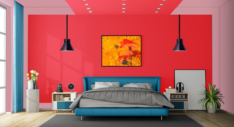 Red Pink Combination For Bedroom Walls